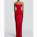 Fashionable Sexy Figure-hugging Dress With Fluttering Ribbons