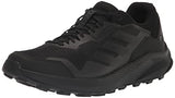 adidas Mens Terrex Trailrider Trail Running Shoe Black/Black/Grey 7