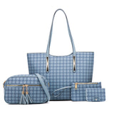 Fashion Polka Dot Four-piece Mother-in-law Bag With Tassel Crossbody