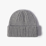 Knitted Cuff Short Fisherman Hat Mens Womens Winter Warm Beanie