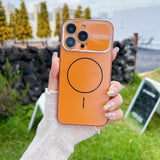 Laser-Cut Large-Window Lens Ring Magnetic Phone Case