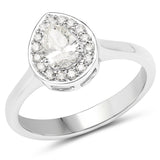 14K White Gold 0.64 Carat Genuine White Diamond Ring
