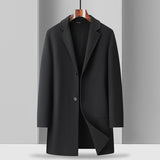 Men's Mid-Length Double-Faced Wool Coat