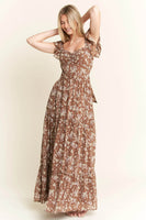 Jade By Jane Ruffle Sleeve Tiered Maxi Dress