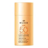 Nuxe Sun SPF 50 Facial Sunscreen: Lightweight Anti-Aging Sun Protection for Face, Water Resistant - 50ml