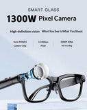AI Smart Glasses, 1300 MP High Definition Camera, Anti Shake Shooting, Object Recognition Multi Functional Eyeglasses