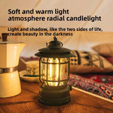 Camping Light, Ambient Light, Flame Camping Lamp, Tent Retro Hurricane Lamp