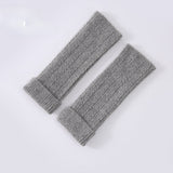 Knitted Fingerless Wool-blend Thermal Knit Gloves