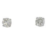.75ct Diamond Stud Earrings 14KT White Gold