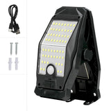Outdoor Patio Motion-Sensor Punch-Free Solar Clip Light