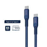 Nautica C400 Type-C Charging Cable in Navy Blue