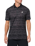 adidas Mens Ultimate365 Heat.Rdy Stripe Polo Shirt Carbon/Black