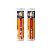 Nutraxin Vitamin C D Zinc Effervescent Tablets - 2 Pack: Supercharge Your Immunity with Vitamin C, D & Zinc - Easy Absorption, Boost Bone Health & Antioxidant Support