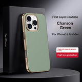 Versatile, High-end Metal-lens Leather Phone Case