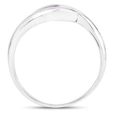 0.54 Carat Genuine Amethyst .925 Sterling Silver Ring