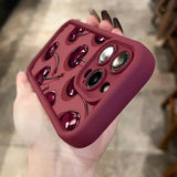 Creative Doodle Cherry Pattern Phone Case