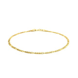 14k Yellow Gold Figaro Bracelet 1.5mm
