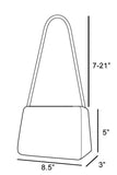 Fame Buckle Detail Hobo Shoulder Bag