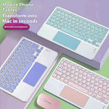 Bluetooth Keyboard With Touch For Mobile Phone Tablet Wireless Rechargeable