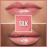 Maybelline Lifter Gloss: Hyaluronic Acid Hydrating Lip Gloss for Plump, Smooth Lips | Non-Sticky Formula - Silk Shade