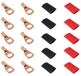 8 Gauge Cable Lugs with Heat Shrink Tubing Kit