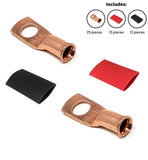 8 Gauge Cable Lugs with Heat Shrink Tubing Kit
