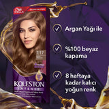 Wella Koleston Intense Icy Chocolate 7/17 Permanent Hair Dye: 100% Gray Coverage, Long Lasting Color, Argan Oil Infused for Intense Shine & Health