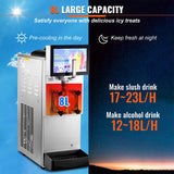 8L Commercial Single Frozen Margarita Ice Slushy Drink Maker Machine, 1050W (97420618)