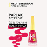 Flormar Mediterranean Shiny Finish Nail Polish 009 Red of the Sea