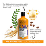 Agiva Caffeine Ginseng Hair Care Set: Anti Hair Loss Shampoo & Tonic - Stimulate Hair Growth, Strengthen Follicles, Shampoo for Thinning Hair