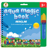 Lino Magic Water Painting Book for Toddlers: Reusable, Mess-Free Coloring Fun - Kids Travel Activity, Sihirli Boyama Kitabi