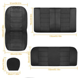 9-Piece Set: PU Leather Car Seat Cover