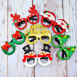 9-Pieces: Christmas Glitter Party Glasses Frame