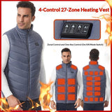 Mens New Winter Electrically Heated Vest