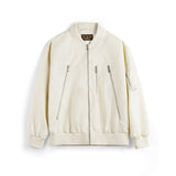 Casual White L2B Pilot Jacket Nylon Thin Baseball Uniform