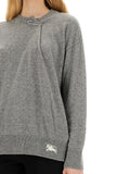 Burberry Women Cashmere Sweater With Kilt Pin