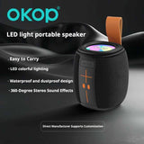 KP-539 Best-Selling Portable Outdoor Bluetooth Speaker Dual-Magnet Heavy Bass RGB Ambient Lighting TF Card Support Waterproof Subwoofer With Handle In Stock