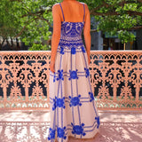 Womens Casual Fashionable Sleeveless Swing Dress With Straps