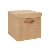 Ocean Home Jute Storage Box with Lid - Stylish Decorative Box for Organizing and Storing Items
