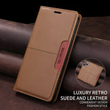Anti-theft Card-Slotted Business Leather Case Light Luxury Skin-Feel Phone Case