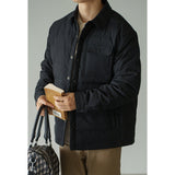 Windproof And Warm Short Puffer Jacket With A Baseball Collar For Men Thickened Outerwear