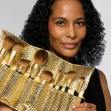 LAURA GELLER NEW YORK The Brush Vault - Ultimate Limited Edition Makeup Brush Collection - Includes Ten Must-Have Makeup Brushes for Mature Skin Makeup Application - 10 Count