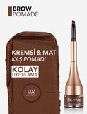 Flormar Brow Pomade Matte Finish Creamy Gel 1 Unit