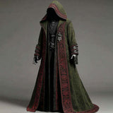 Abstract Long-sleeved Cape Coat For Casual Men's Cardigan