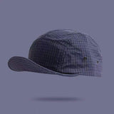 Men's And Women's Retro Checkered Classic Five-panel Casual Style Quick-drying Short Brim Baseball Cap, Daily Outing Versatile Sun Hat