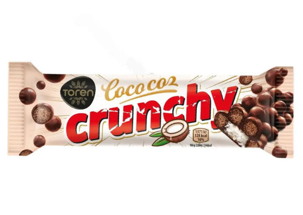 Toren Coco coz crunchy compound chocolate coconut bar 32gr 24pack