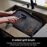 Ninja XSKBRUSHXL Woodfire Outdoor Grill Cleaning Brush, Compatible with All Ninja Woodfire Outdoor Grills (OG700, OG800, and OG900 Series), Non-Scratch, Heat Resistant, Scraper Tool, Black