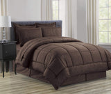 Decor&More Home Essentials 8 Piece Embossed Vine Bed in a Bag
