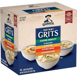 QUAKER INSTANT GRITS, 4 FLAVOR VARIETY PACK (44 COUNT)