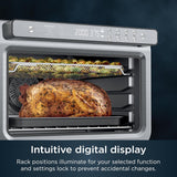Ninja Air Fryer & Toaster Oven | Prestige Smart XL Countertop Oven | Bakes up to 20 Cookies, Fits up to a 12lb Turkey | Pizza, Toast, Bake, Air Fry & Reheat | 1800 Watts | Stainless Steel | DT501